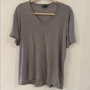 John Varvatos Linen V-neck